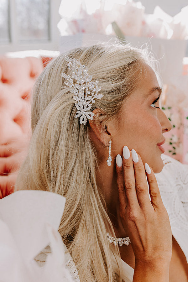 Keeping You Forever Rhinestone Hair Piece