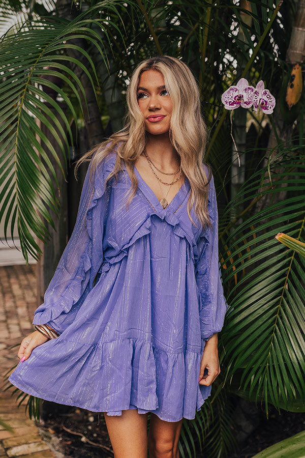 Shimmering Nights Babydoll Mini Dress Image - 2