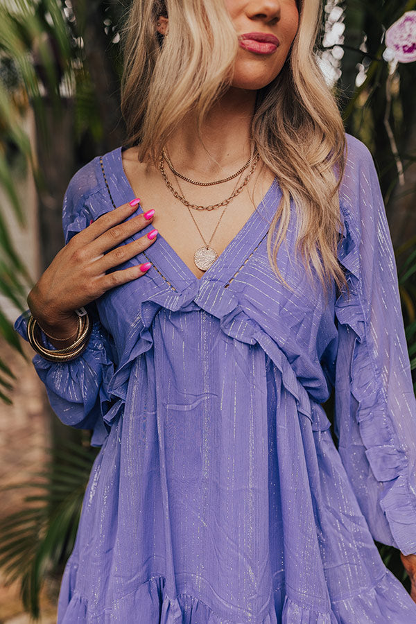 Shimmering Nights Babydoll Mini Dress Image - 3