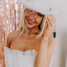 Bride Embellished Cowboy Veil Hat Image - 1