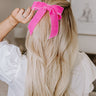 The Judy Short Velvet Bow Hair Clip Image - 1