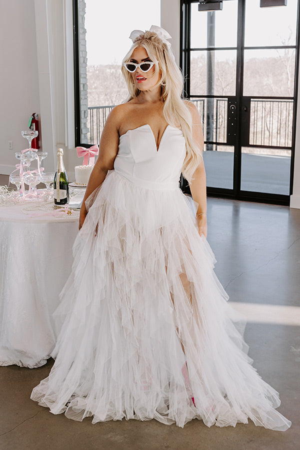 Radiant Runway Tulle Maxi Dress Image - 3