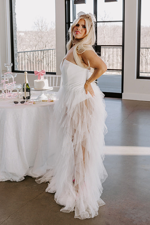 Radiant Runway Tulle Maxi Dress Image - 4