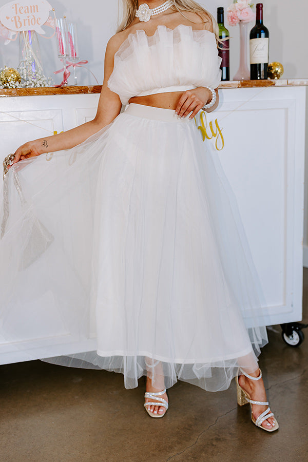 Sweet Moment Tulle Maxi Skirt Image - 4