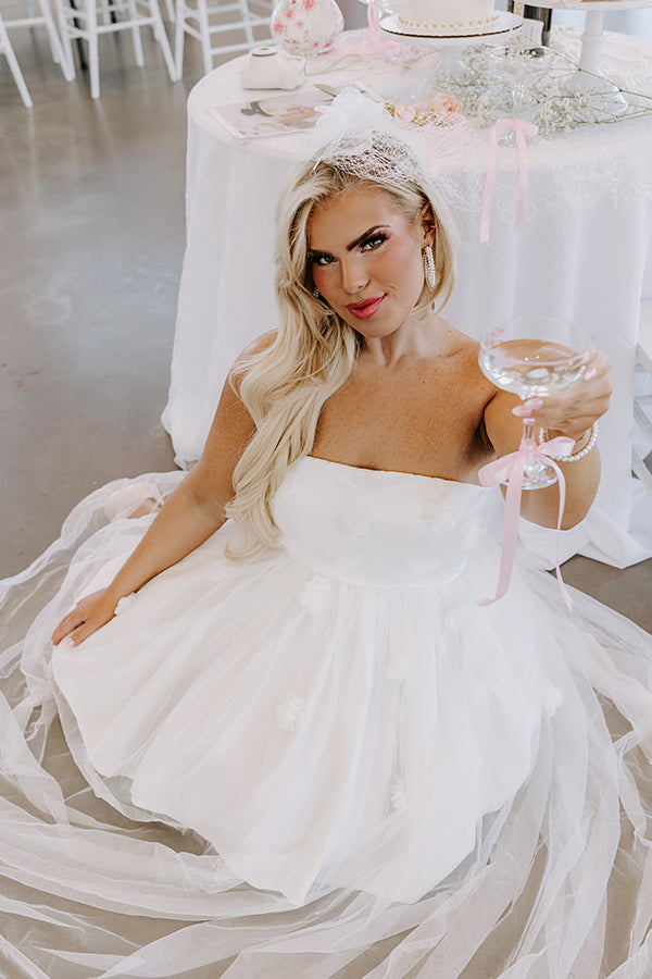 Work the Aisle Tulle Maxi Dress Image - 5