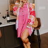 Kaleidoscope Ways Mineral Wash Mini Dress In Pink Curves Image - 1