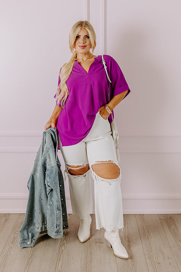 City Escape Shift Top in Orchid Curves Image - 1