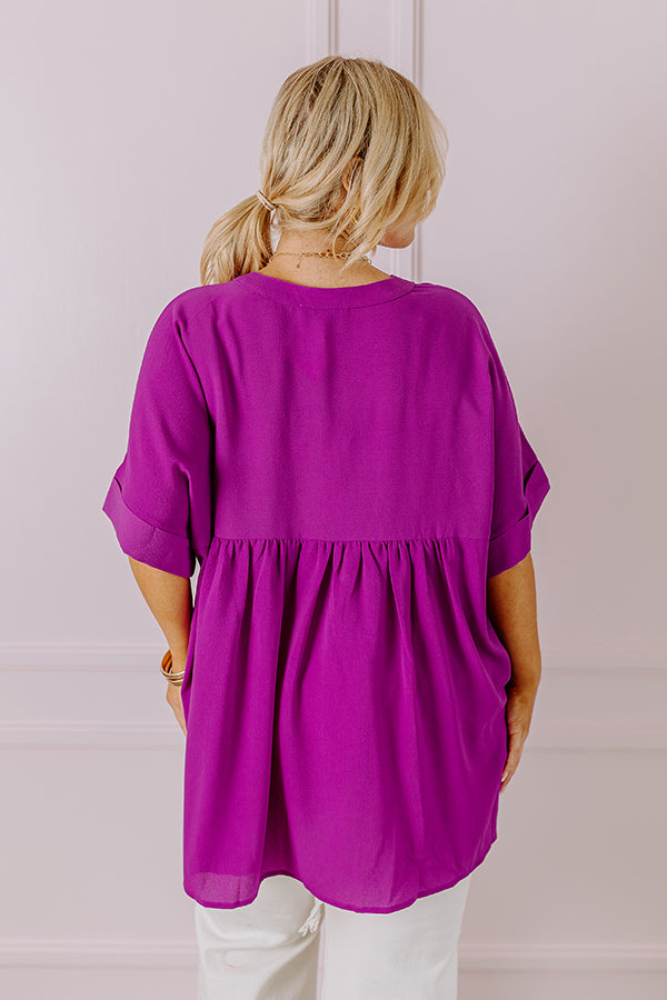 City Escape Shift Top in Orchid Curves Image - 2