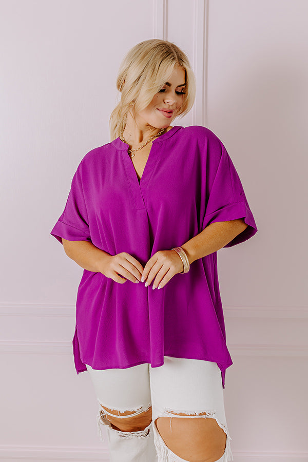 City Escape Shift Top in Orchid Curves Image - 4