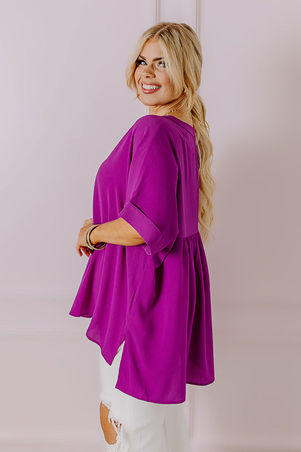 City Escape Shift Top in Orchid Curves Image - 5