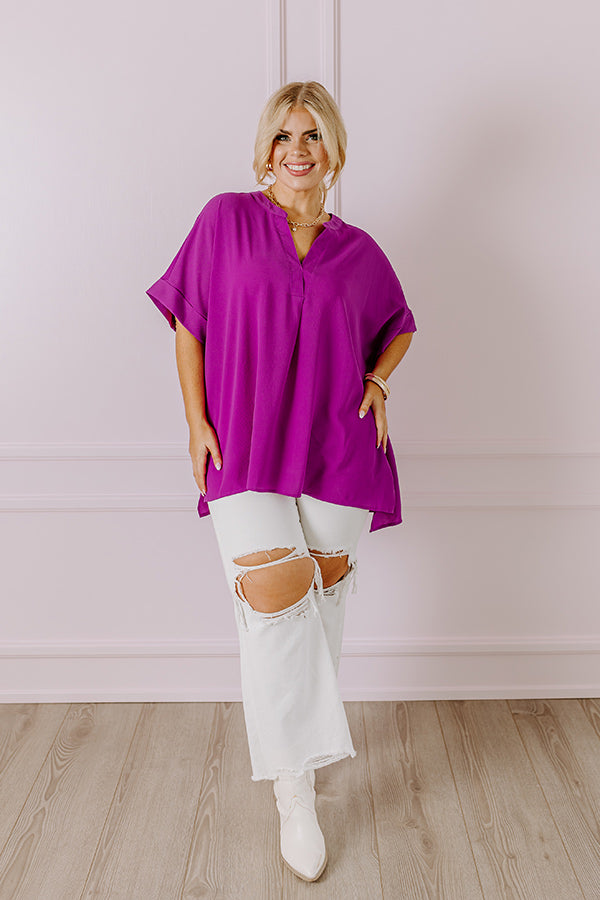 City Escape Shift Top in Orchid Curves Image - 3