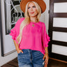 Margarita Date Shift Top in Hot Pink Curves Image - 1