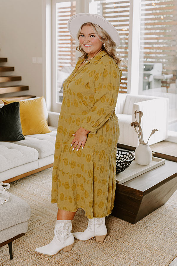 Horizon Light Midi In Lime Curves Image - 4