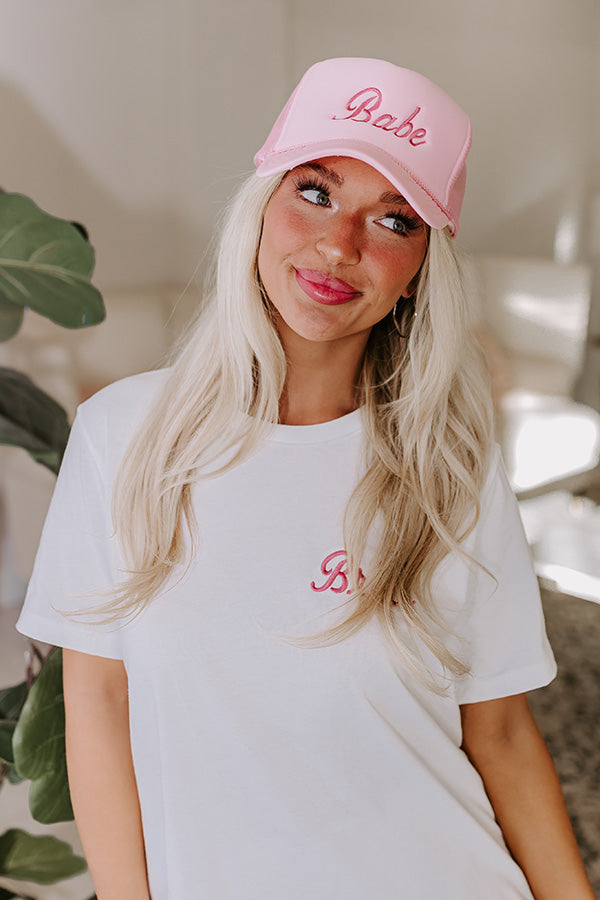 Babe Embroidered Trucker Hat Image - 1