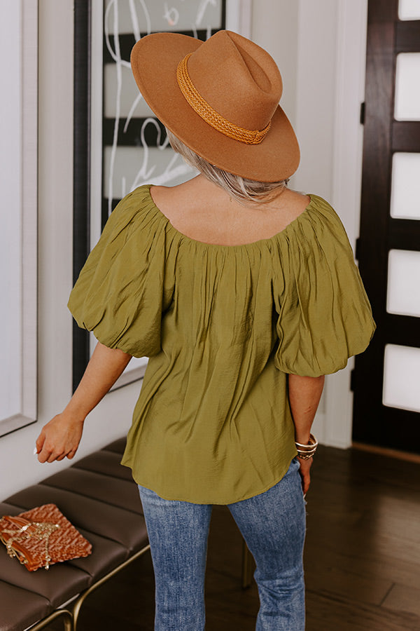 City Dream Shift Top In Lime Image - 4