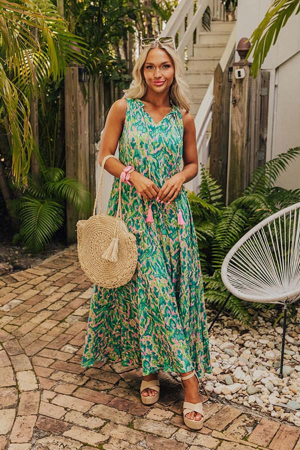 Perfect Retreat Maxi In Green Image - 2