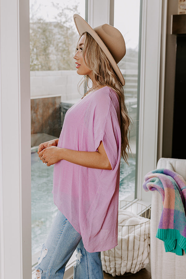 Grateful Life Shift Top In Pink Image - 4