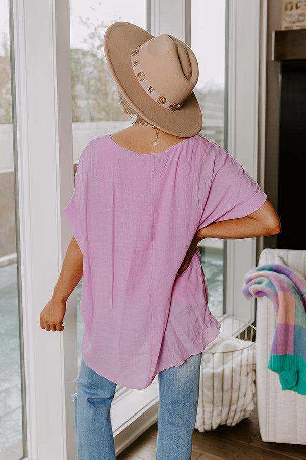 Grateful Life Shift Top In Pink Image - 5