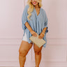 Sun-Kissed Sands Shift Top In Sky Blue Curves Image - 1