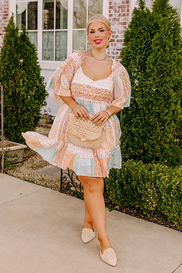 Seeking The Shore Shift Dress in Ivory Curves Image - 2