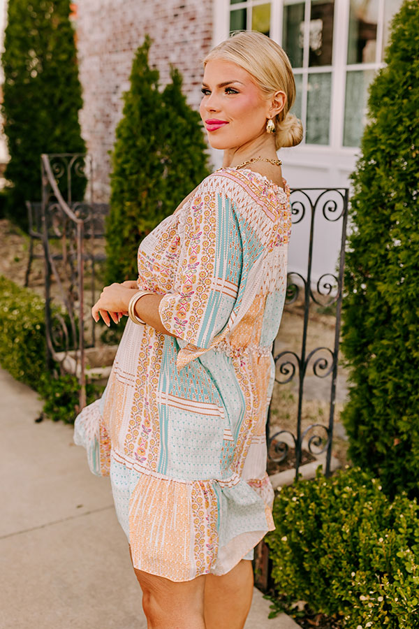 Seeking The Shore Shift Dress in Ivory Curves Image - 3