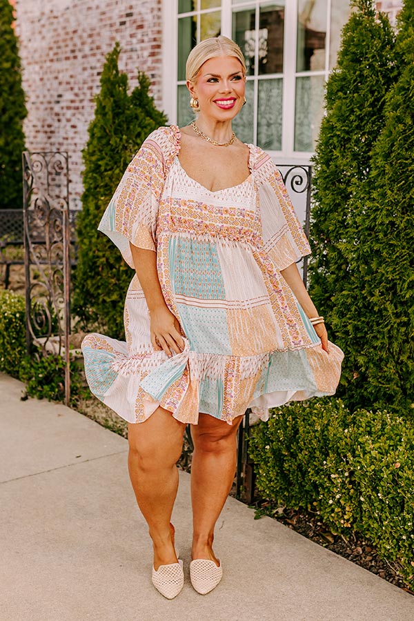 Seeking The Shore Shift Dress in Ivory Curves Image - 5