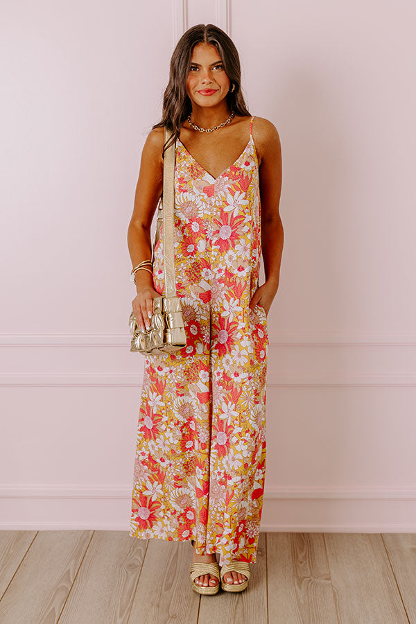 Casually Chic Floral Jumpsuit in Primrose Yellow Image - 3