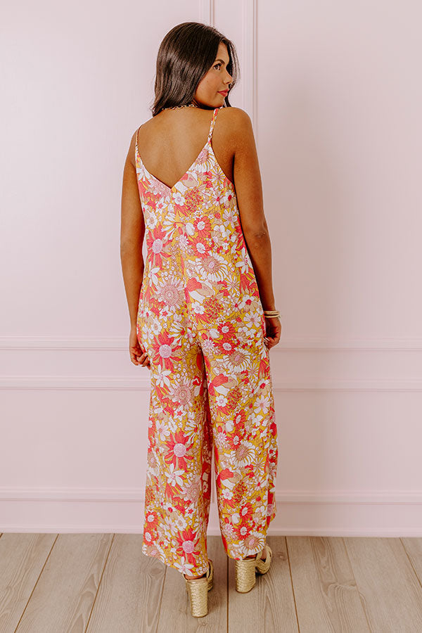 Casually Chic Floral Jumpsuit in Primrose Yellow Image - 4