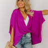 Party On The Go Surplice Top in Orchid Image - 1