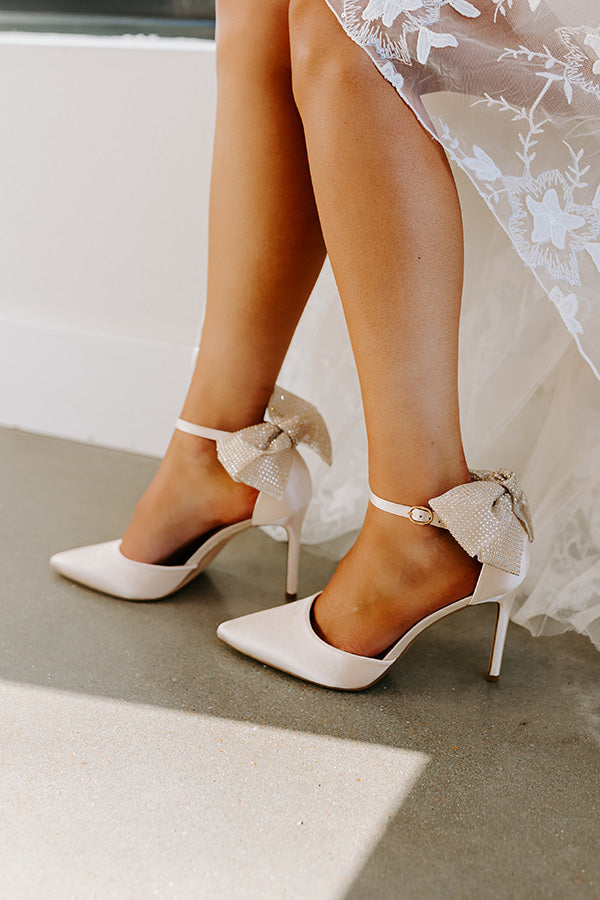 The Cherish Satin Heel Image - 5