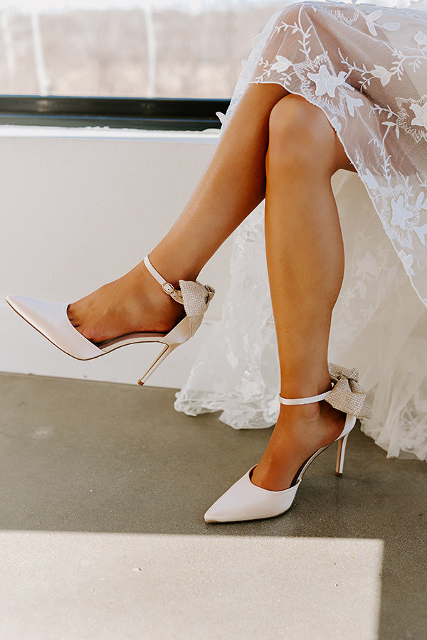 The Cherish Satin Heel Image - 4