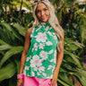 Botanic Bliss Shift Top in Kelly Green Image - 1