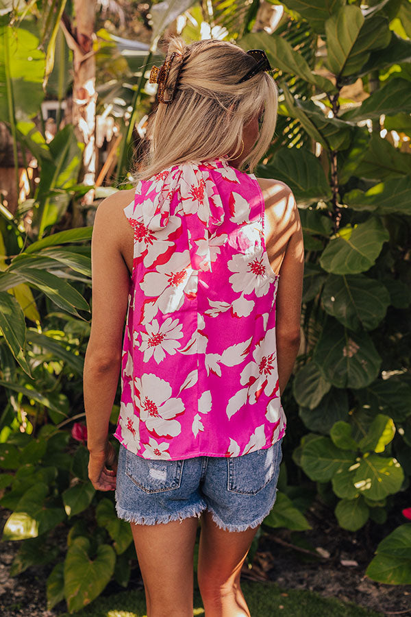 Botanic Bliss Shift Top in Pink Image - 4