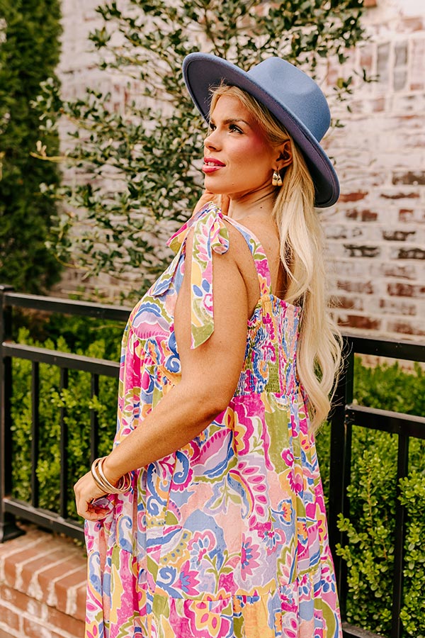 Resort Radiance Paisley Maxi Dress Curves Image - 2