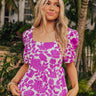 Floral Oasis Peplum Top Image - 1