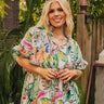 Tropical Treasures Shift Top in Ivory Curves Image - 1