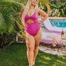 Sunkissed Shores Seersucker One Piece Swimsuit Curves Image - 1