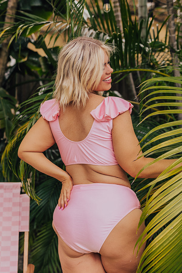 Coastal Chic High Waist Bikini Bottom Curves Image - 5