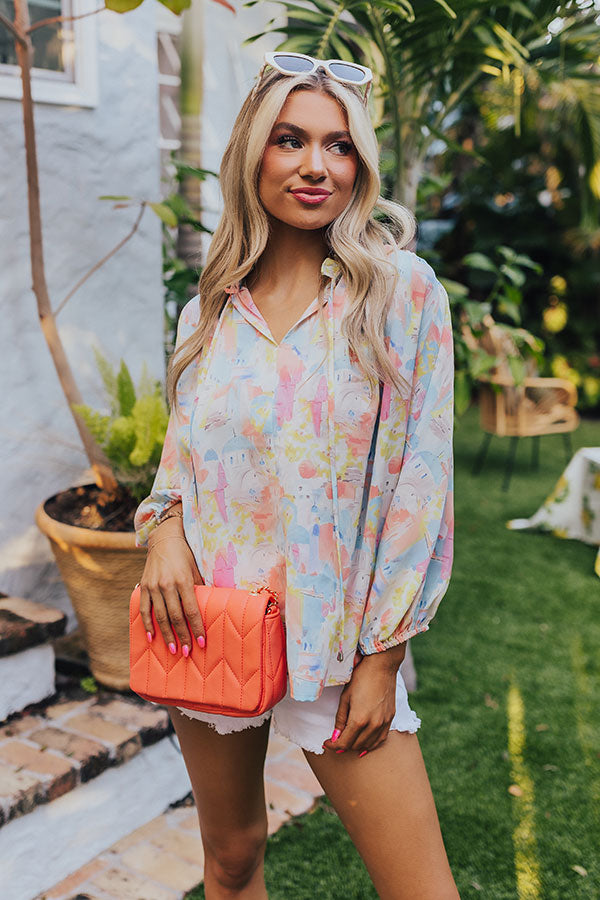 Cityscape Splendor Shift Top in Pink Image - 1