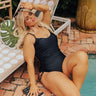 Ride The Tide One Piece Swimsuit in Black Curves Image - 1
