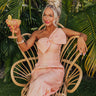 Viva La Travel One Shoulder Top in Peach Image - 1