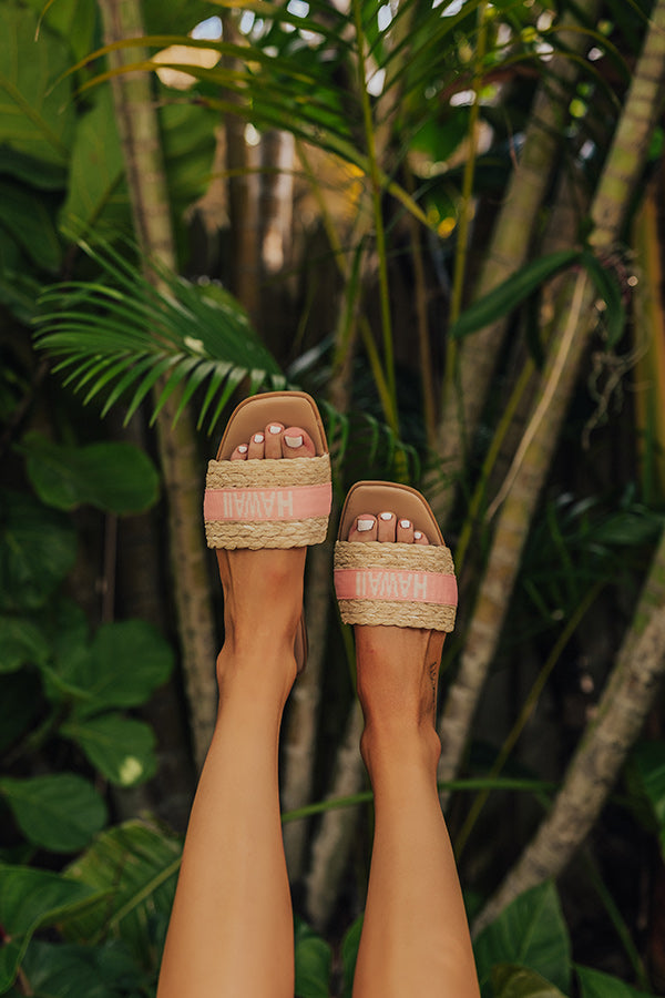 Hawaii Raffia Woven Sandal Image - 1