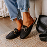 The Elle Faux Suede Mule Loafer Image - 1