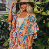 Tropical Twilight Ruffle Overlay In Royal Blue Image - 1
