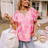 Petal Perfection Jacquard Top Image - 1