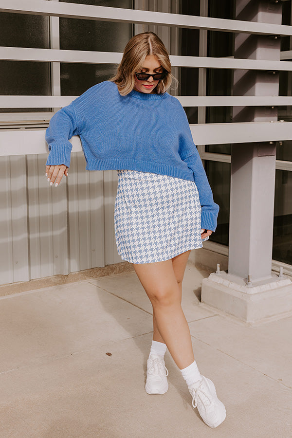 Coastal Breeze Knit Sweater in Blue Image - 5