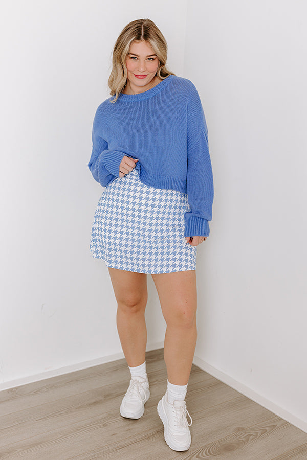 Coastal Breeze Knit Sweater in Blue Image - 1