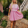 Simple Moment Mini Dress in Blush Curves Image - 1