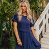 Simple Moment Mini Dress in Navy Image - 1