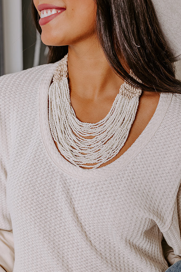 Boarding First Class Beaded Necklace Image - 2